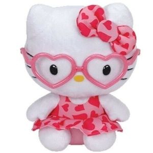 TY Beanie Baby HELLO KITTY Pink Heart